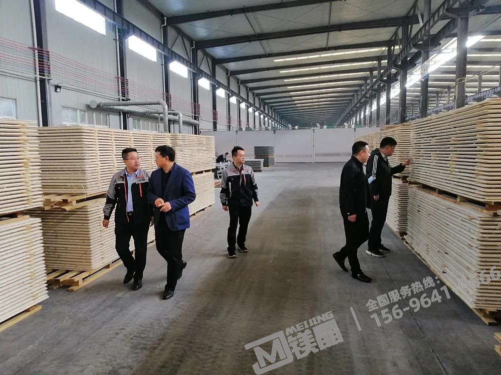 北新建材全屋裝配事業(yè)部總經(jīng)理王洪波一行赴鎂晶考察交流