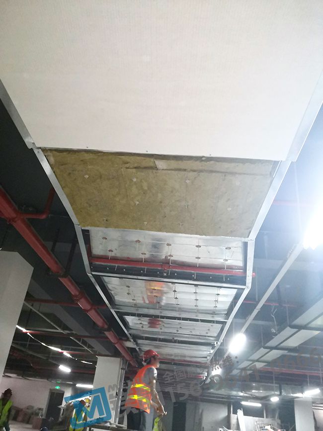 重慶萬科翡翠公園 鎂晶耐火風管應用方向：地下車庫